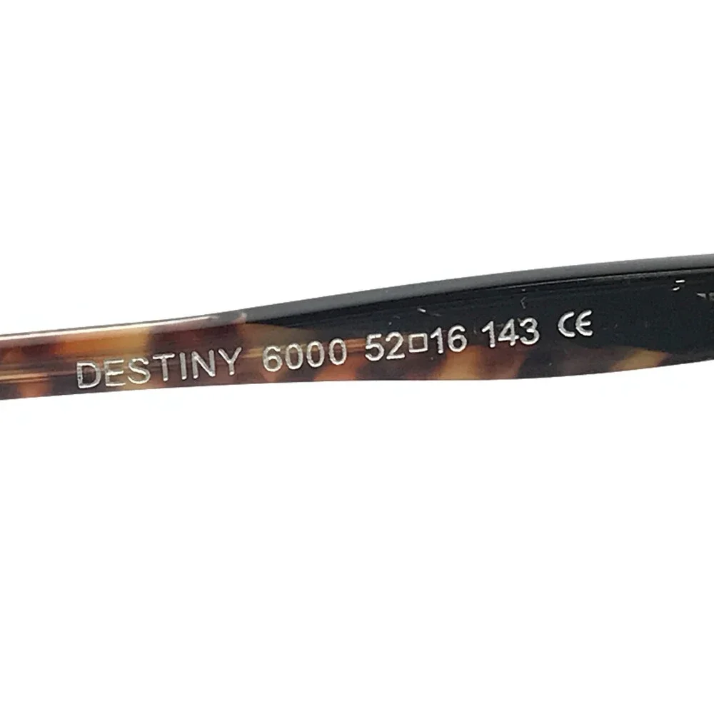 BOZ Sunglasses DESTINY 6000 Black with Orange Tiger Eyes w/ Gray Gradient Lenses